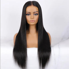 Wholesale 7X5 Partingmax No Glue HD Lace Pre Cut Straight Lace Front Brazilian Remy Martin Black Female Wig