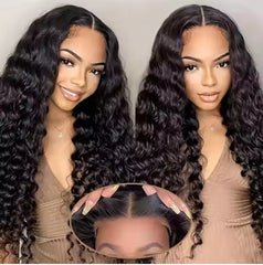 Glueless Wigs 70 Human Hair Pre Plucked Pre Cut 200 Density Transparent HD Lace Frontal Wigs Loose Deep Wave Wigs