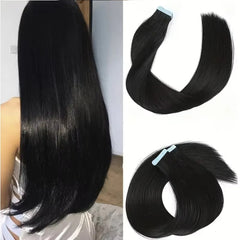 2 Hair Extension Tape Human Hair Virgin Remy Straight Tape Human Hair Extension 20 Pieces Of 50g Pack