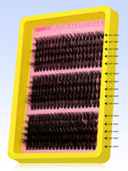 Cluster Lashes Kit Fluffy Individual Lashes Volume Mixed Tray Faux Mink Lashes Eyelash Extension Makeup