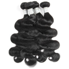 CHEAP Body Wave Bundles Brazilian Hair Weave Bundles 1/3/4 PCS Human Hair Bundles Natural Black 8-28"Remy Hair Extensions