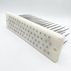 22x5.5x8.5cm White Stainless Steel Hair Hackle With Needle For Combing Bulk Hair Human Hair Extensions Comb Machine Weft Tools