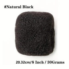 Non-toxic Wig With Curly Hair, Human Hair, Suitable For Braids, Twists And Braids Of Men And Women, And Can Be Bleached And Dyed After Extension