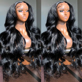 Inch Body Wave Lace Front Human Hair Wigs Peruvian Loo