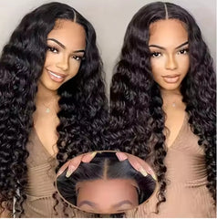 Glueless Wigs 70 Human Hair Pre Plucked Pre Cut 200 Density Transparent HD Lace Frontal Wigs Loose Deep Wave Wigs