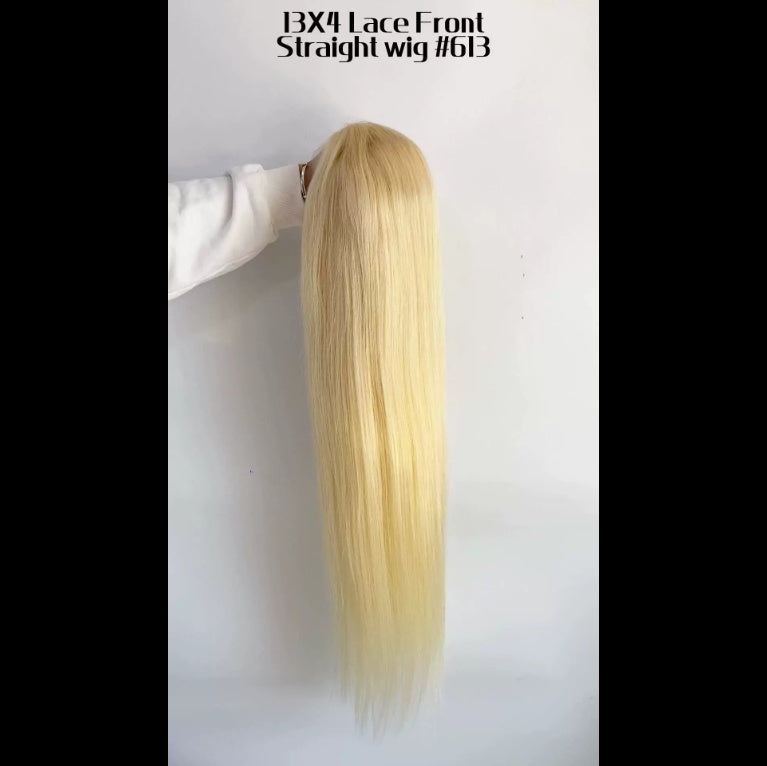 2024 Long HD 13 4 Straight Lace Wig  Raw Black Female Human Hair