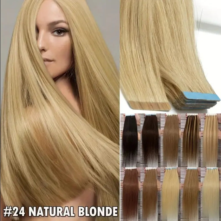 Tape On Hair Extension Virgin Cuticle Russian Natural Appearance  Human Invisible Human Hair Extension