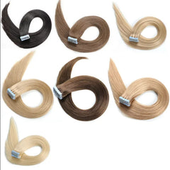 18P613 Tape Ins Extension Hair Growth 50g Russian Virgin Remy  Human Hair Extension Wholesaler Price Adhesive Hair Extension Hair Extension