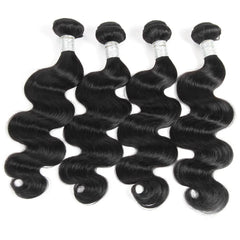 CHEAP Body Wave Bundles Brazilian Hair Weave Bundles 1/3/4 PCS Human Hair Bundles Natural Black 8-28"Remy Hair Extensions